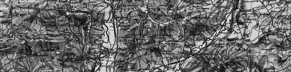 Old map of Yarde Downs in 1898