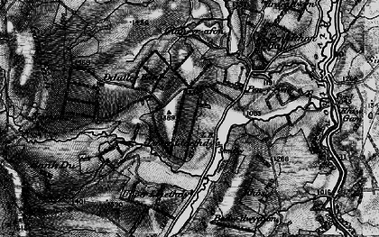 Old map of Llaithddu in 1899