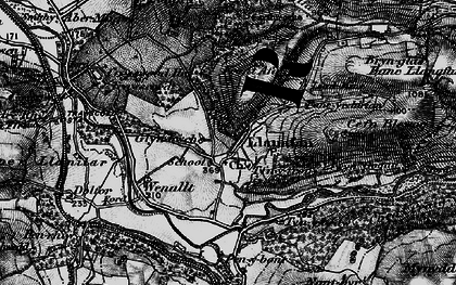 Old map of Llanafan in 1898