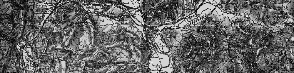 Old map of Llanbadoc in 1897