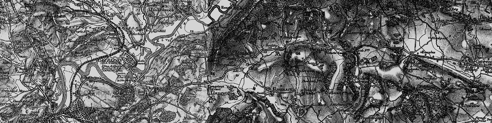 Old map of Llanbeder in 1897