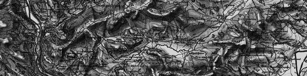 Old map of Llanbedr in 1896