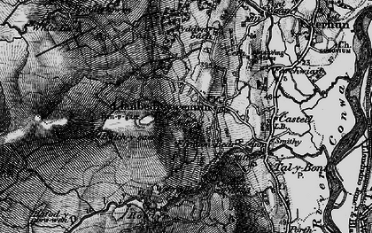 Old map of Afon Dulyn in 1899