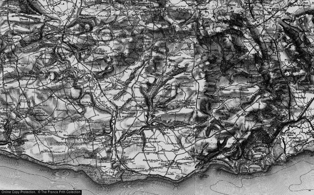 Old Map of Llancarfan, 1897 in 1897