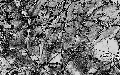 Old map of Llancloudy in 1896