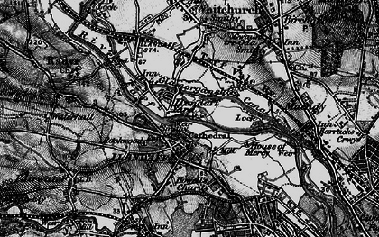 Old map of Llandaff North in 1898