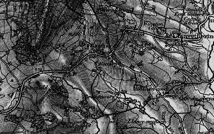 Old map of Llanddewi Skirrid in 1896