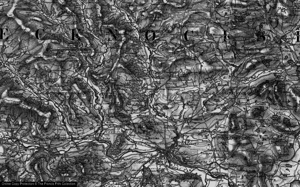 Old Map of Llandefaelog, 1898 in 1898