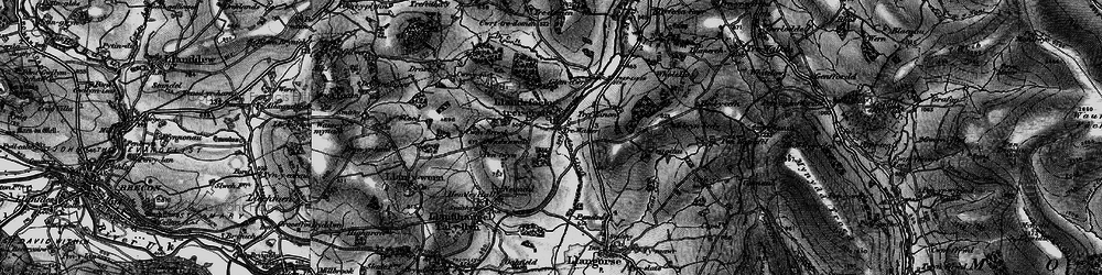 Old map of Llandefaelog-tre'r-graig in 1896
