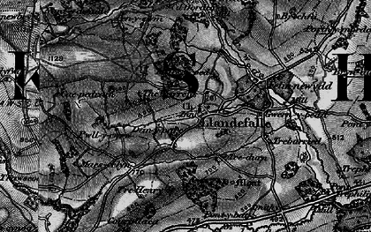 Old map of Llandefalle in 1896