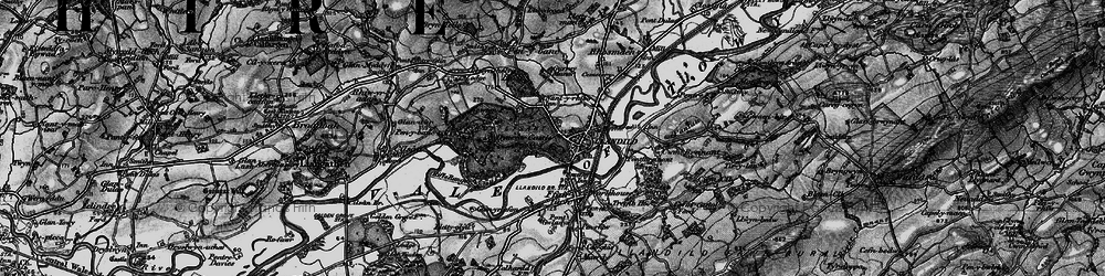Old map of Llandeilo in 1898