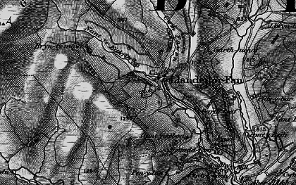Old map of Twyn Brynhicet in 1898