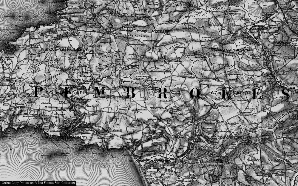 Old Map of Llandeloy, 1898 in 1898