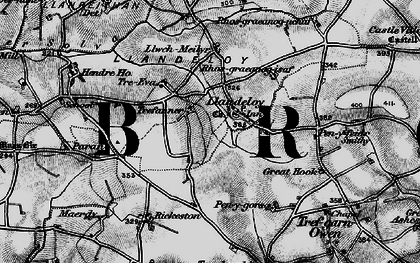 Old map of Llandeloy in 1898