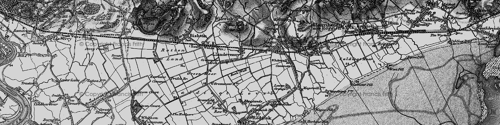 Old map of Llandevenny in 1897