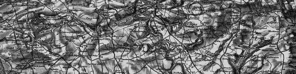 Old map of Llandough in 1897