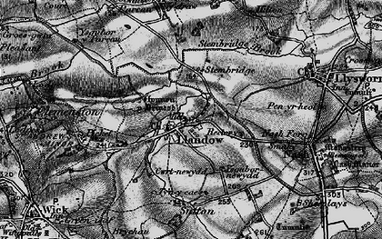 Old map of Llandow in 1897