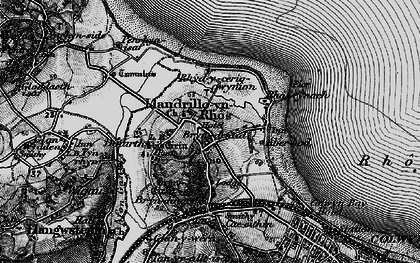 Old map of Bryn Euryn in 1899