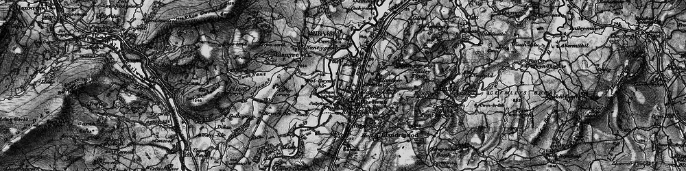 Old map of Llandrindod Wells in 1898