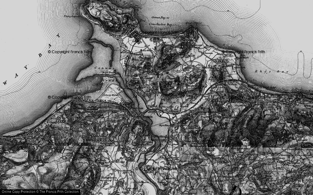 Old Map of Llandudno Junction, 1899 in 1899