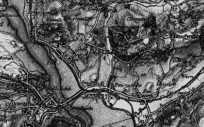 Old map of Bodysgallen (Hotel) in 1899