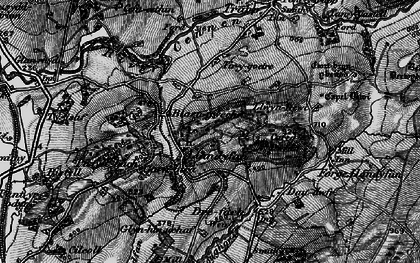 Old map of Llandyfan in 1898