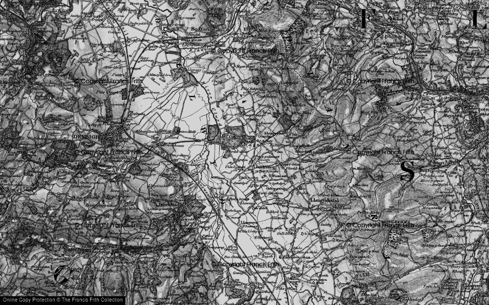 Old Map of Llandyrnog, 1897 in 1897