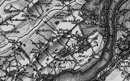 Old map of Llanedwen in 1899