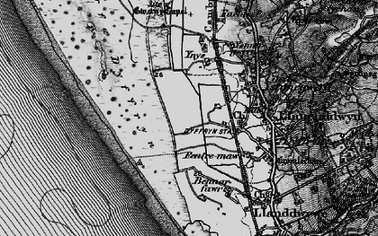 Old map of Llanenddwyn in 1899