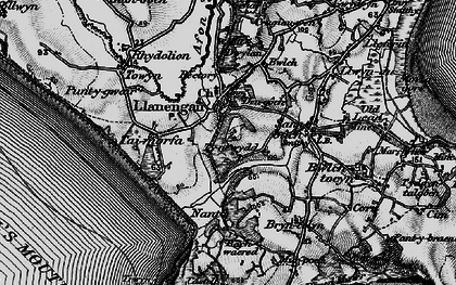 Old map of Llanengan in 1898
