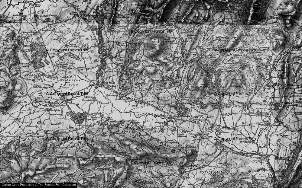 Old Map of Llanerch, 1899 in 1899