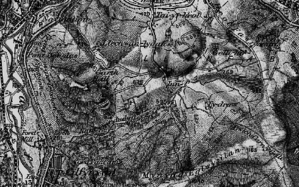 Old map of Llanfabon in 1897