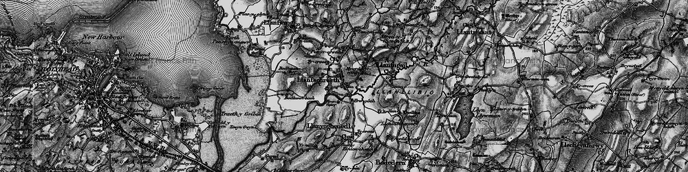 Old map of Llanfachraeth in 1899