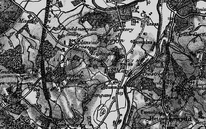 Old map of Ty Pengam in 1896