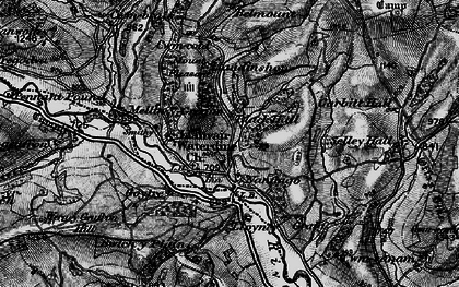 Old map of Llanfair Waterdine in 1899