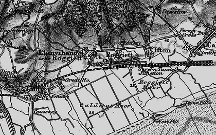 Old map of Llanfihangel near Rogiet in 1897