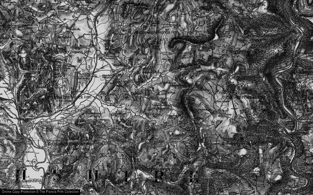 Old Map of Llanfihangel Tor y Mynydd, 1897 in 1897