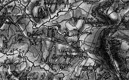 Old map of Llanfihangel Tor y Mynydd in 1897