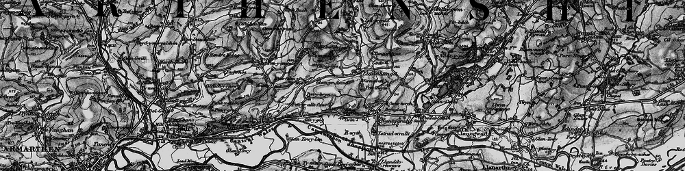 Old map of Afon Annell in 1898