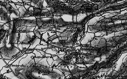 Old map of Llanfihangel-y-Creuddyn in 1899