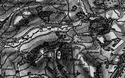 Old map of Llanfilo in 1896