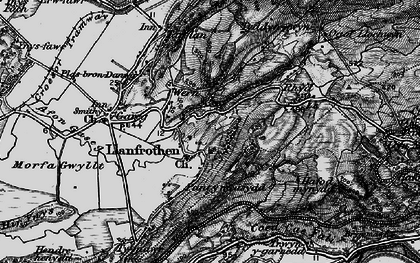 Old map of Llanfrothen in 1899