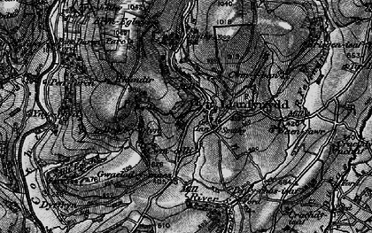 Old map of Afon Sannan in 1898