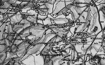 Old map of Llangarron in 1896
