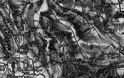 Old map of Llangattock-Vibon-Avel in 1896