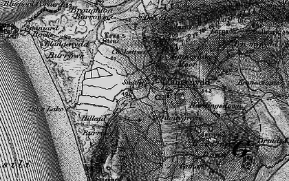 Old map of Llangennith in 1896