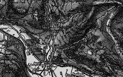 Old map of Llangenny in 1897