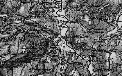 Old map of Bryn-Ynyr in 1899