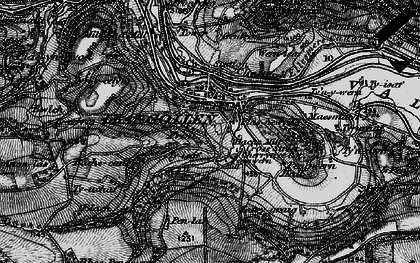 Old map of Llangollen in 1897
