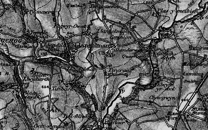 Old map of Llangolman in 1898
